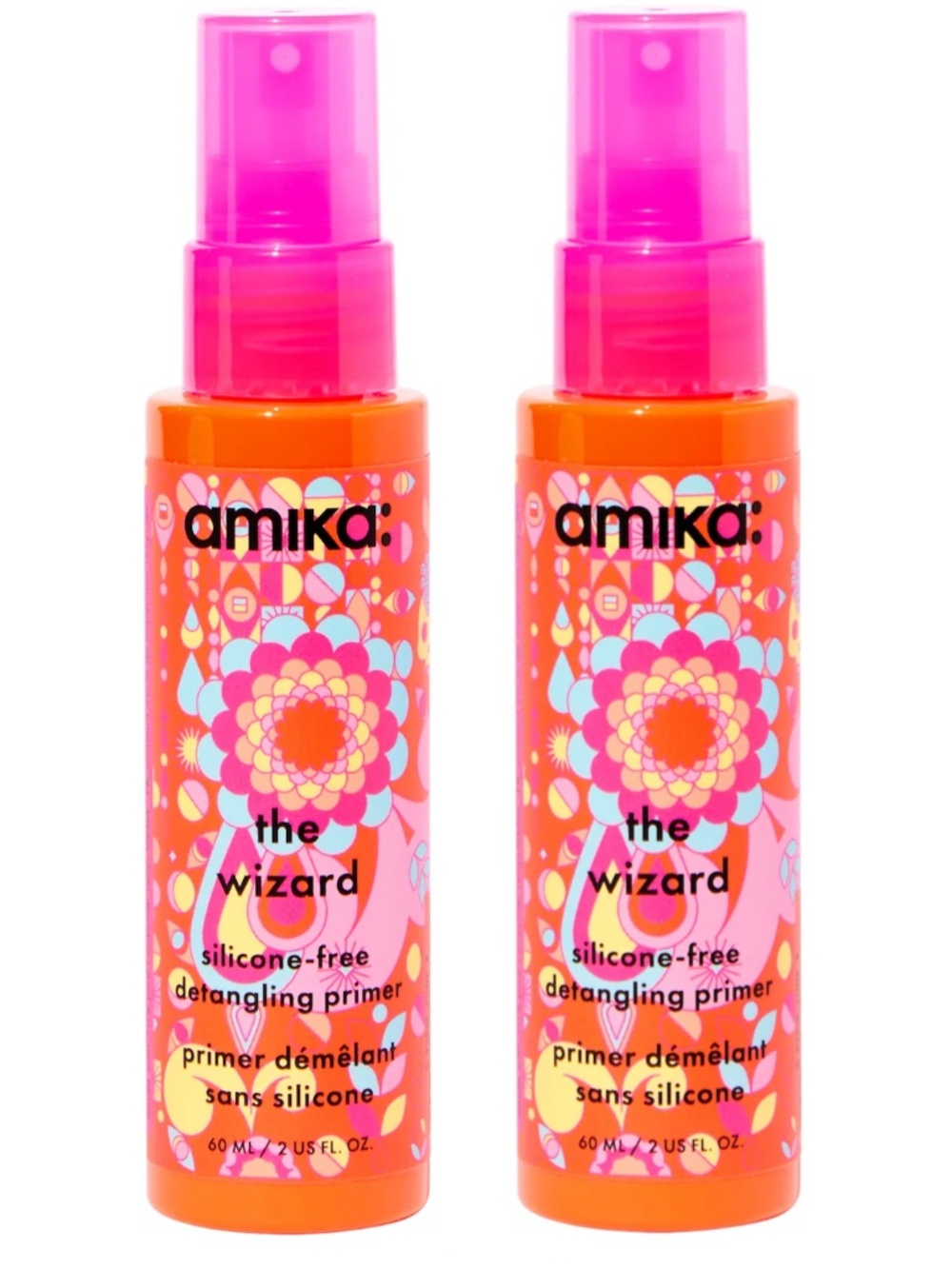 2x amika Mini The Wizard Detangling Hair Primer